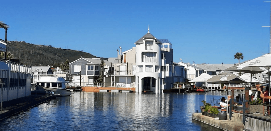 Knysna Heads and lagoon on the Garden Route, Western Cape South Africa