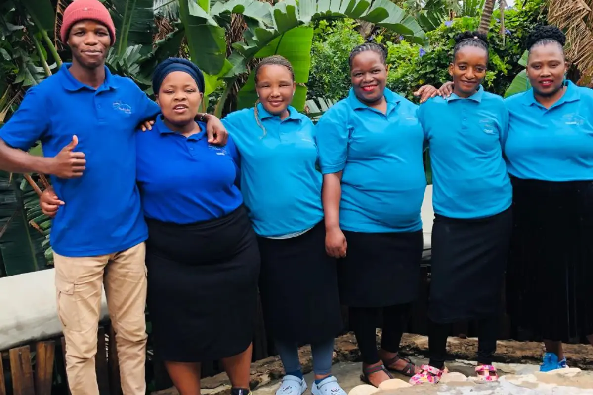 The local staff at Mtentu Lodge