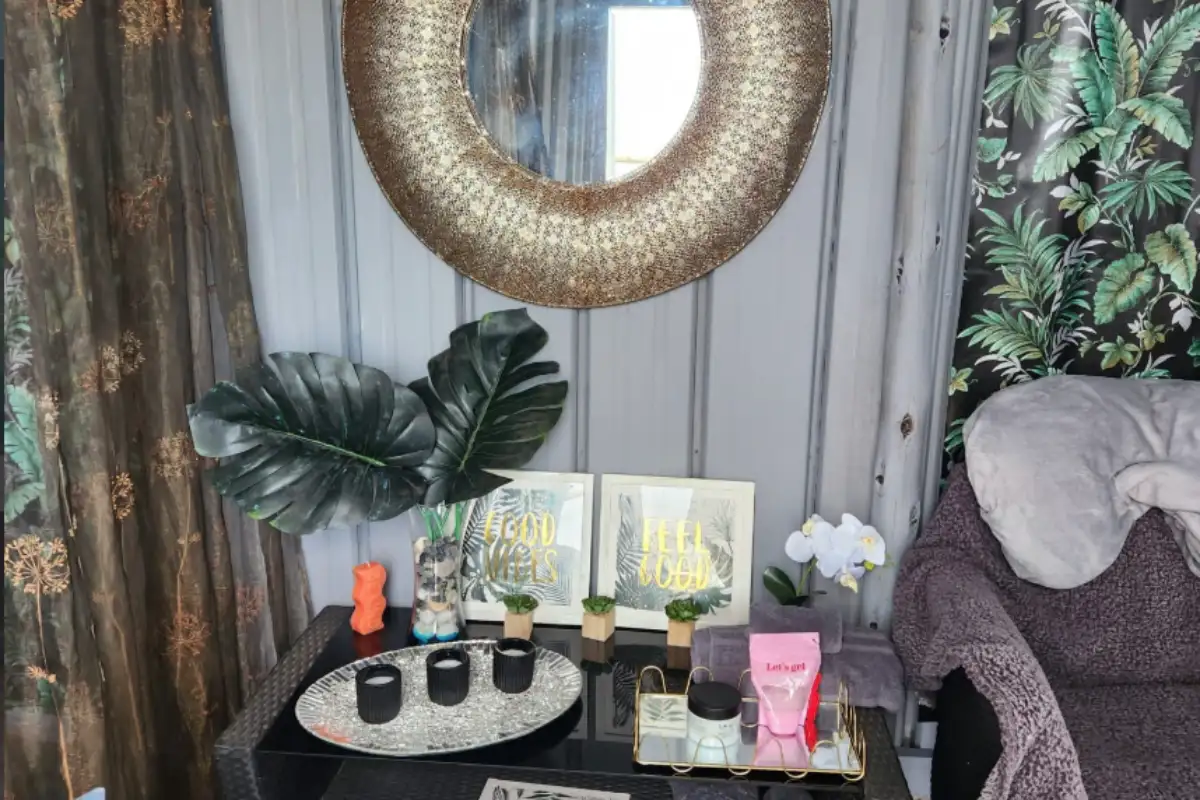 Inside the Pamper Shack treatment room