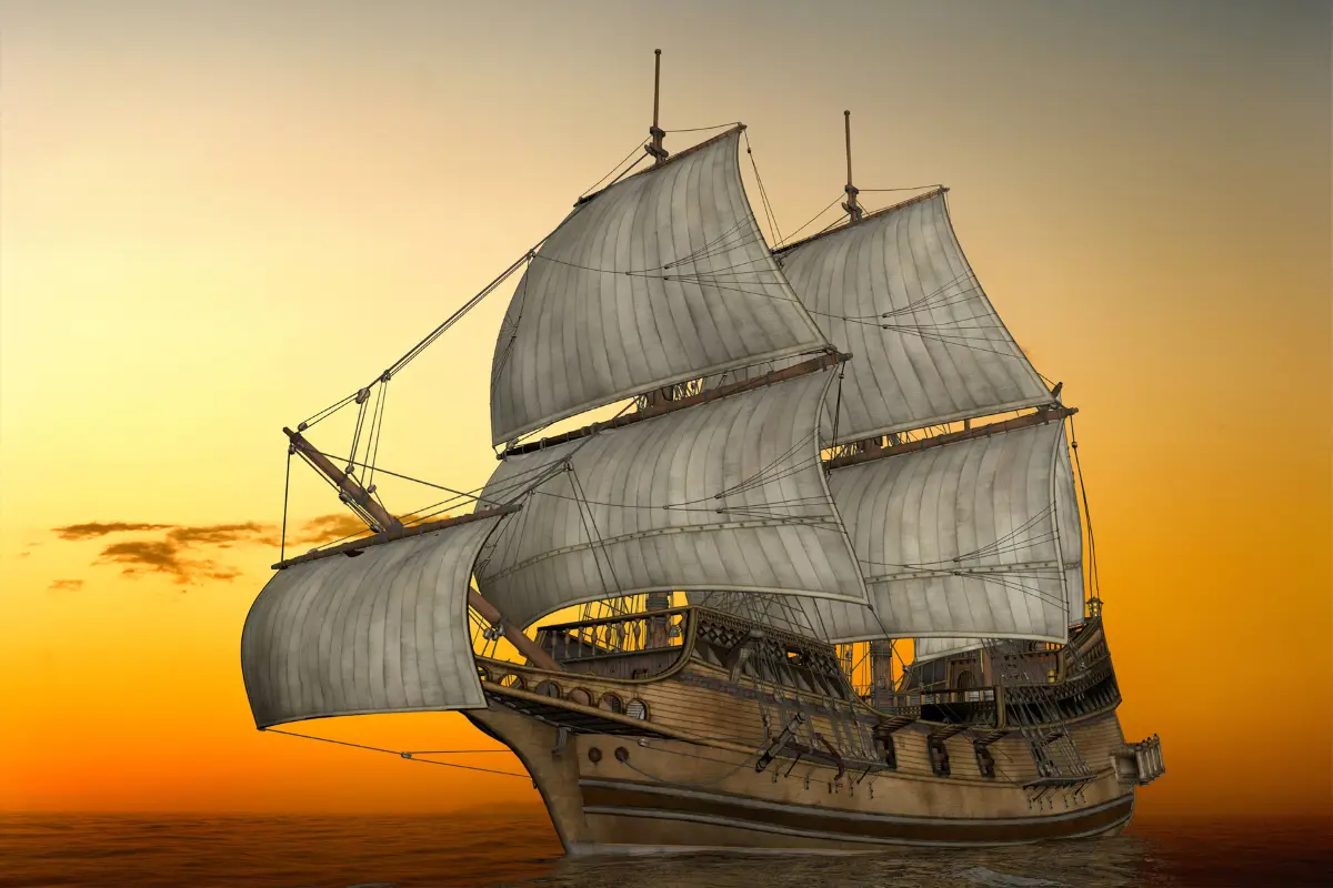 Portuguese carracks braved unknown waters on the route to India