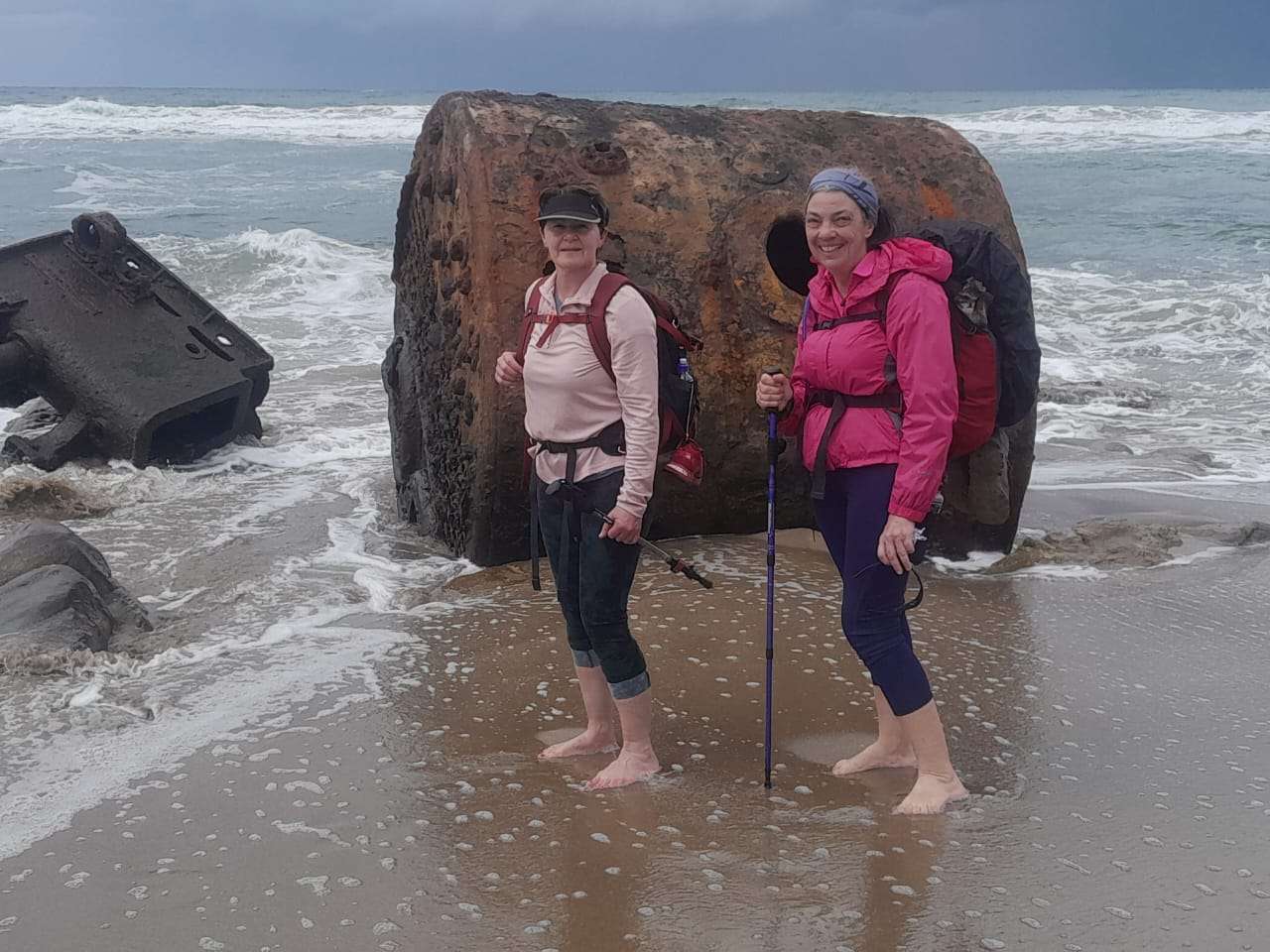 A lifeboat washed ashore from the SS Nova Scotia
